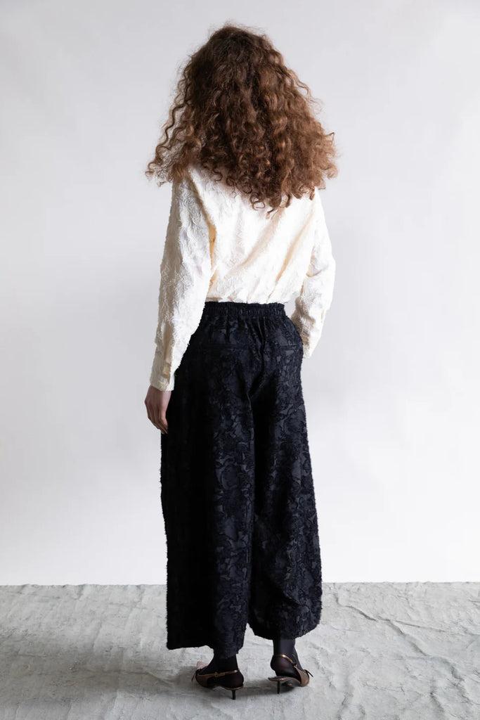 PSOPHIA MINIMALIST EMBROIDERED PALAZZO PANTS