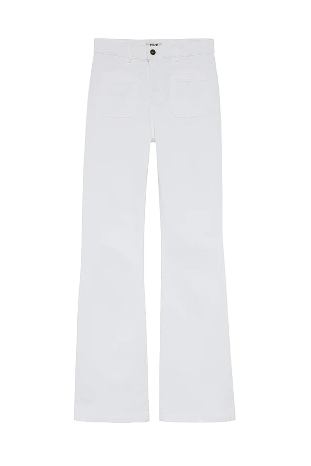 FIVE JEANS WHITE LUNA FLARES