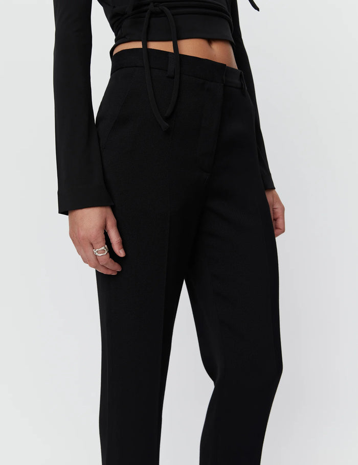 DAY BIRGER CLASSIC LADY BLACK TWILL 7/8 TROUSER