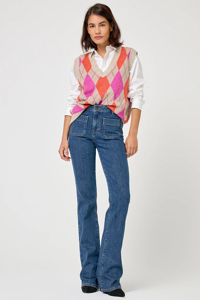 FIVE MEDIUM BLUE LUNA BOOTCUT JEAN