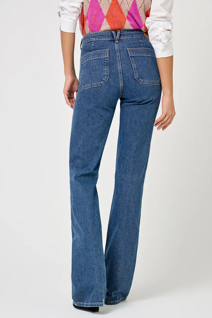 FIVE MEDIUM BLUE LUNA BOOTCUT JEAN