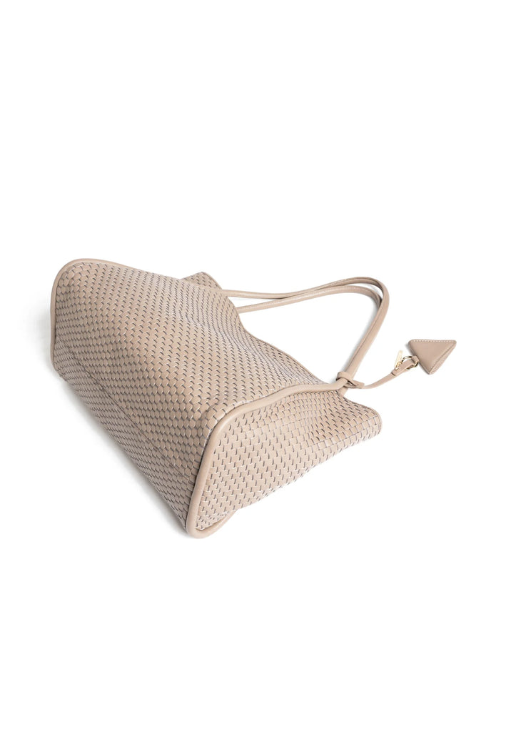 PARISE TAUPE 09 TUBULAR  ACACIA SHOULDER BAG