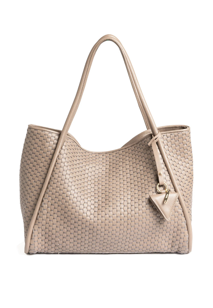 PARISE TAUPE 09 TUBULAR  ACACIA SHOULDER BAG