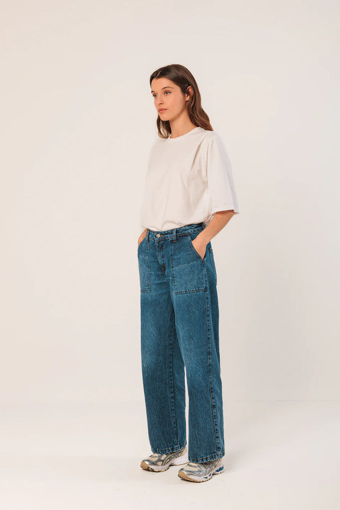 INDI AND COLD WASHED DENIM JEANS