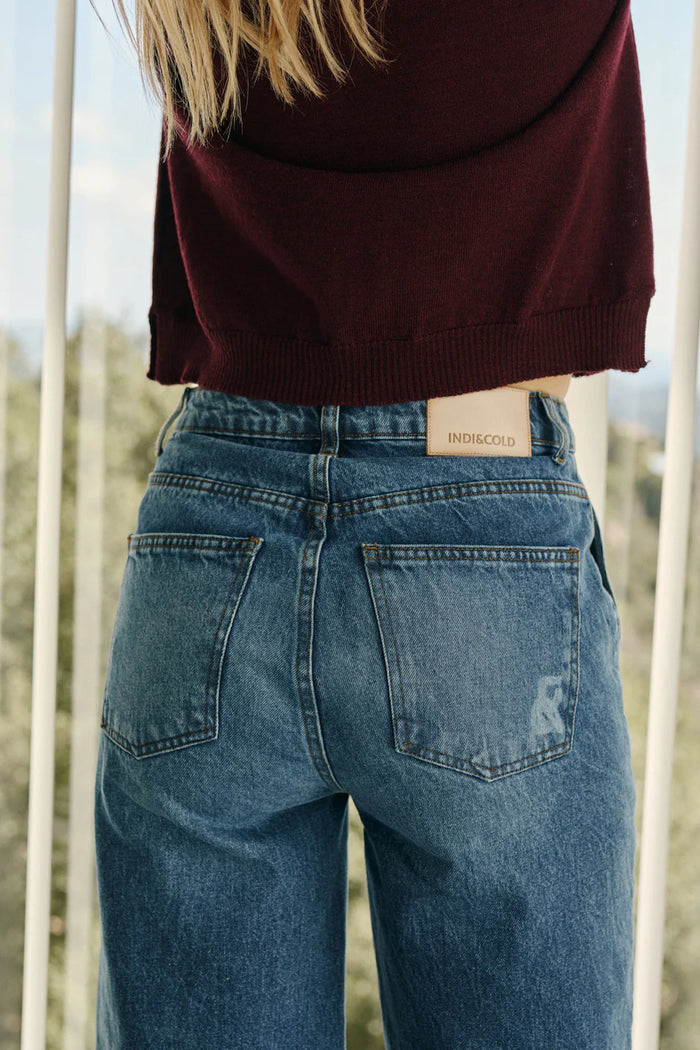 INDI AND COLD WASHED DENIM JEANS