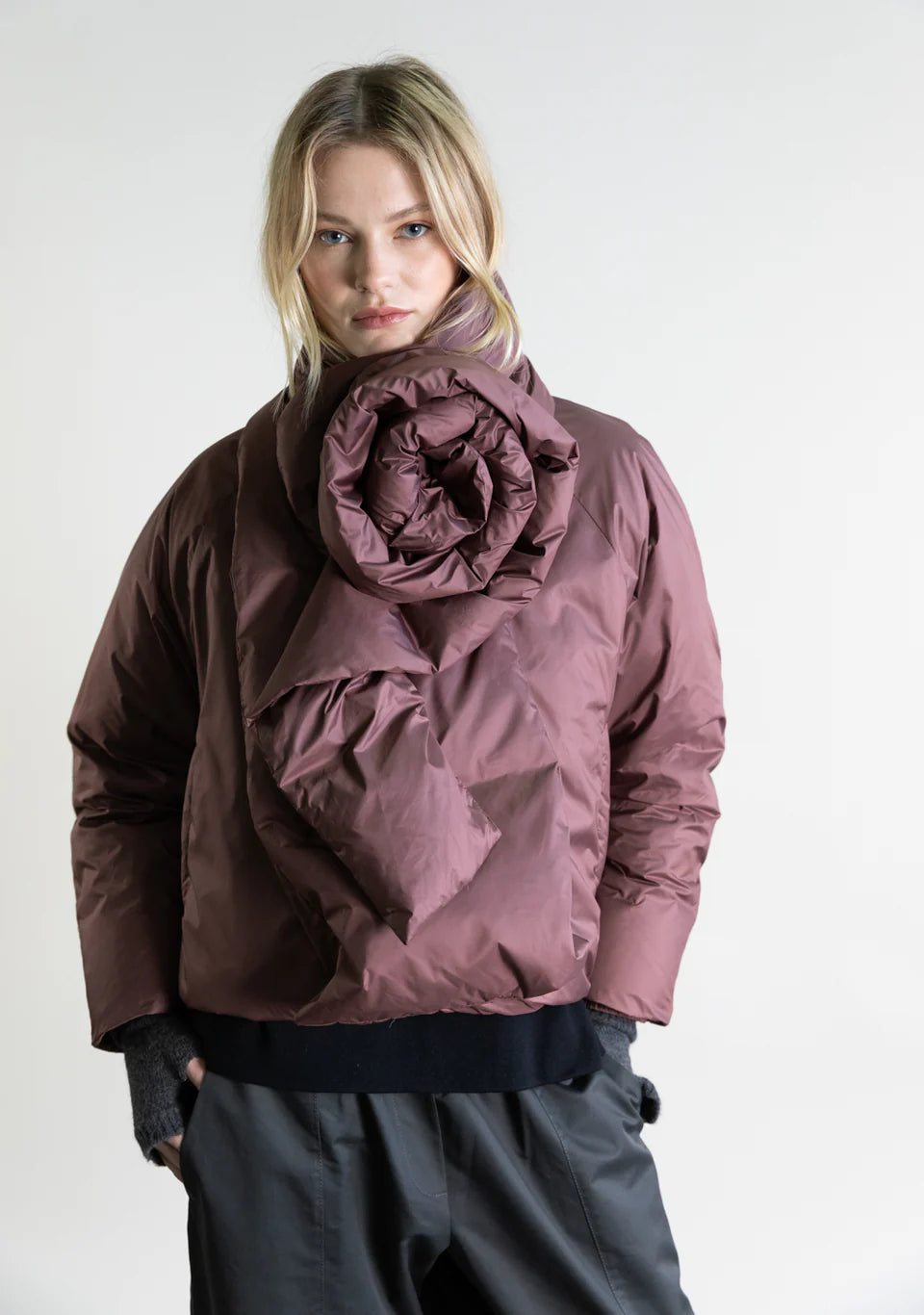 PSOPHIA SHORT SOFT PUFFER JACKET - White Bicycle