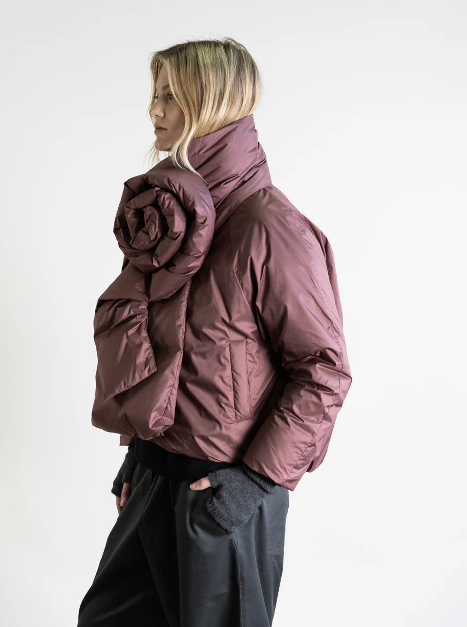 PSOPHIA SHORT SOFT PUFFER JACKET - White Bicycle