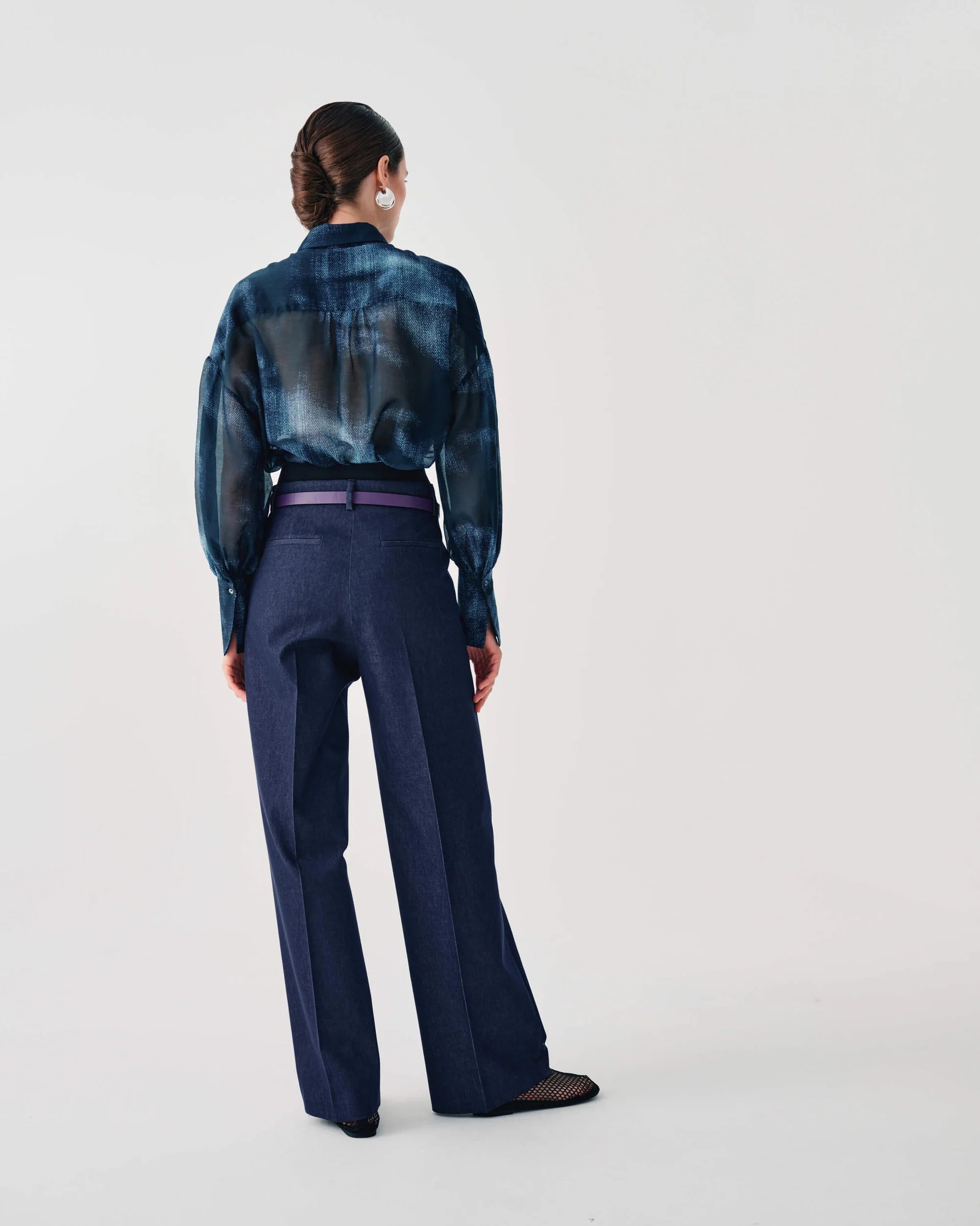 BEATRICE B DENIM TROUSERS - White Bicycle