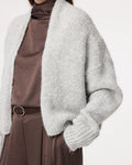 KNIT-TED SOFT GREY BECKY CARDIGAN - White Bicycle