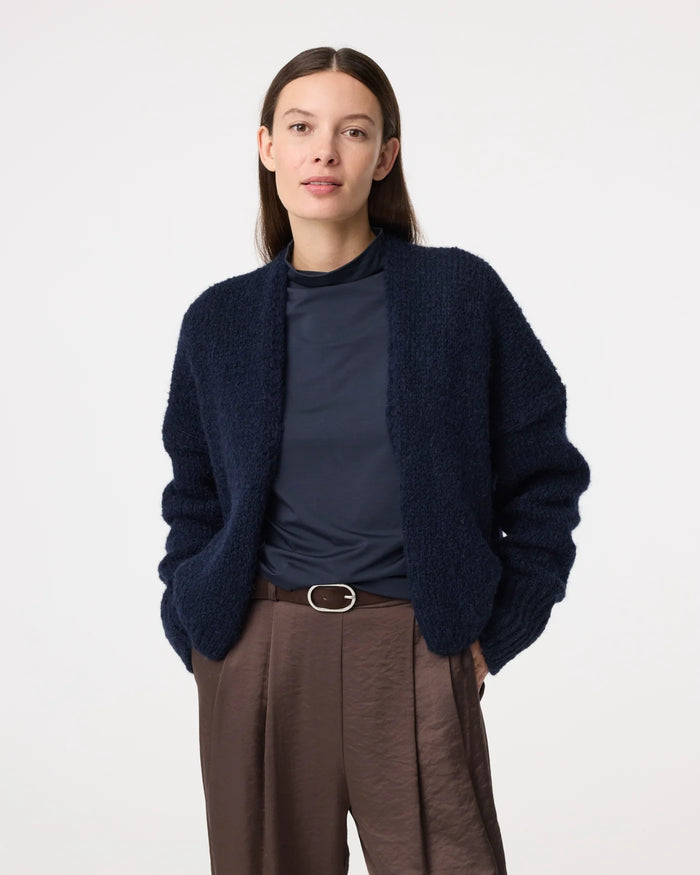 KNIT-TED NIGHT BLUE BECKY CARDIGAN