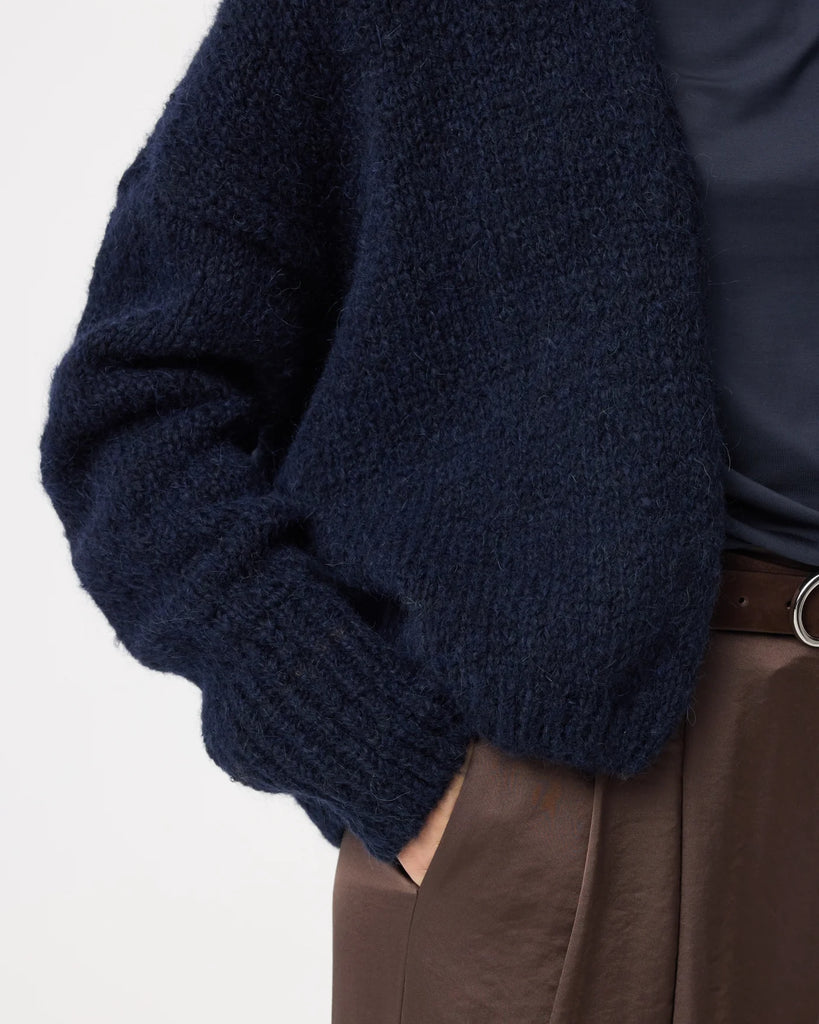 KNIT-TED NIGHT BLUE BECKY CARDIGAN