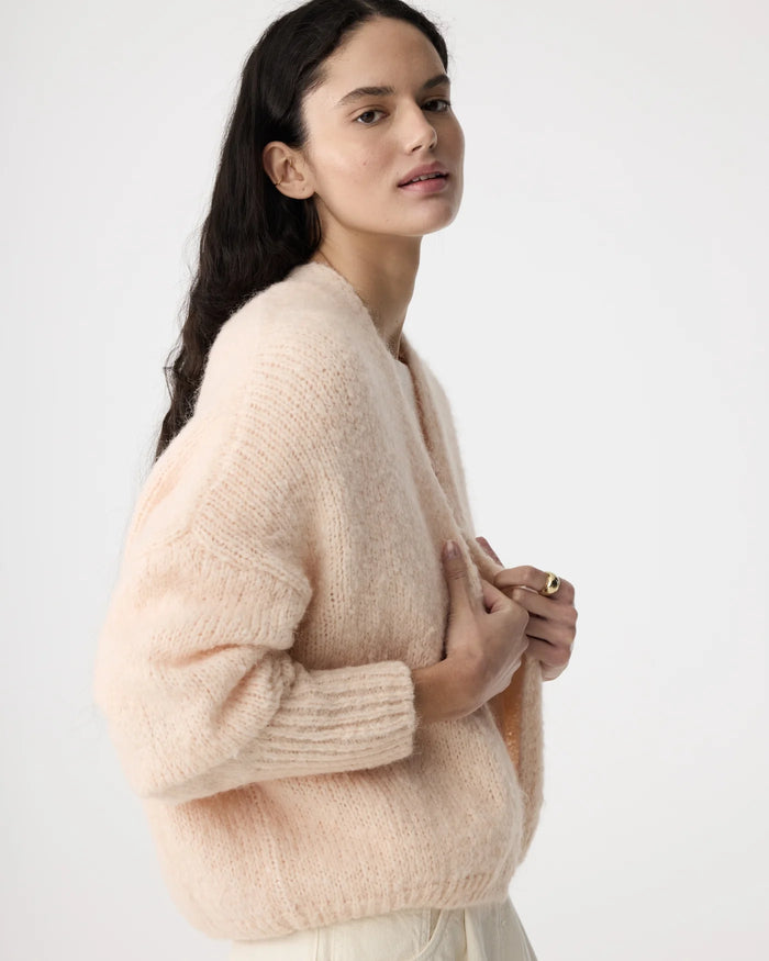 KNIT-TED SOFT ROSE BECKY CARDIGAN