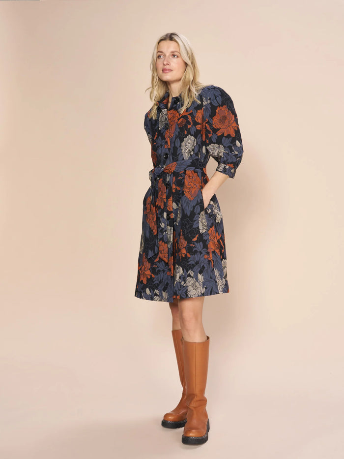 MOS MOSH FLORAL JACQUARD DRESS