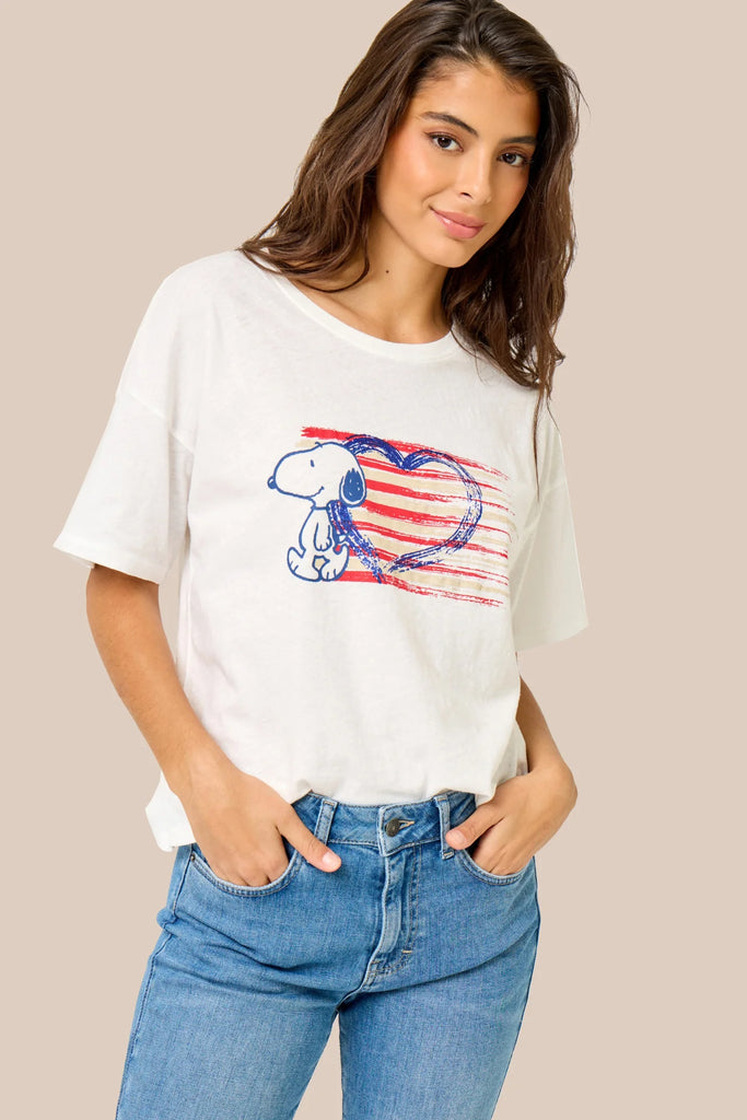 FIVE HEART SNOOPY TEE