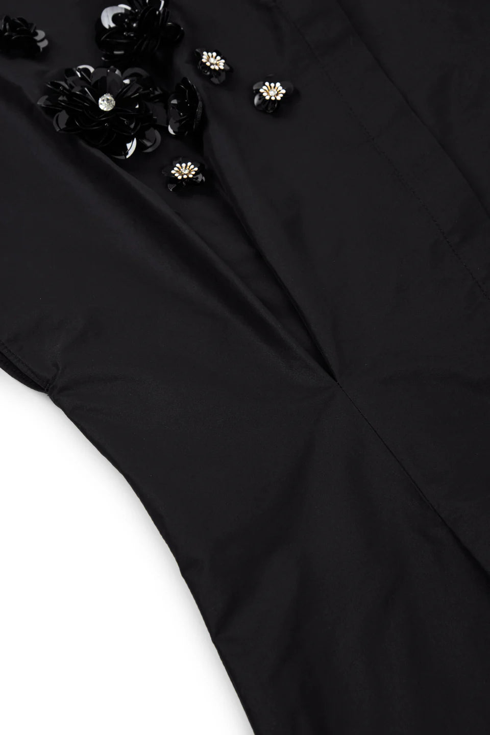 PSOPHIA BLACK TAFFETA TOP - White Bicycle