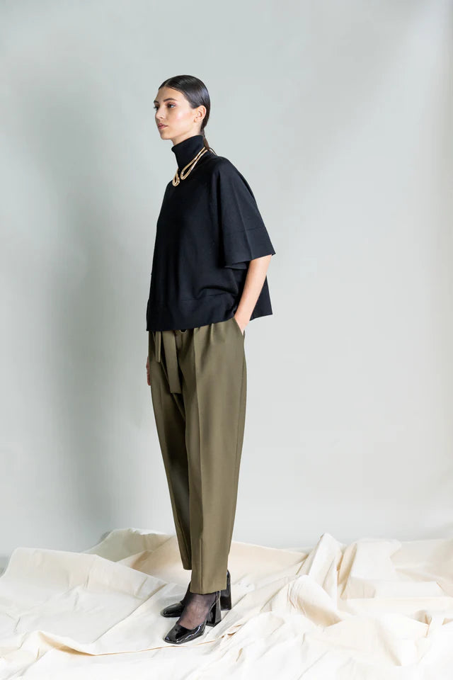 PSOPHIA KHAKI HIGH WAIST TROUSER