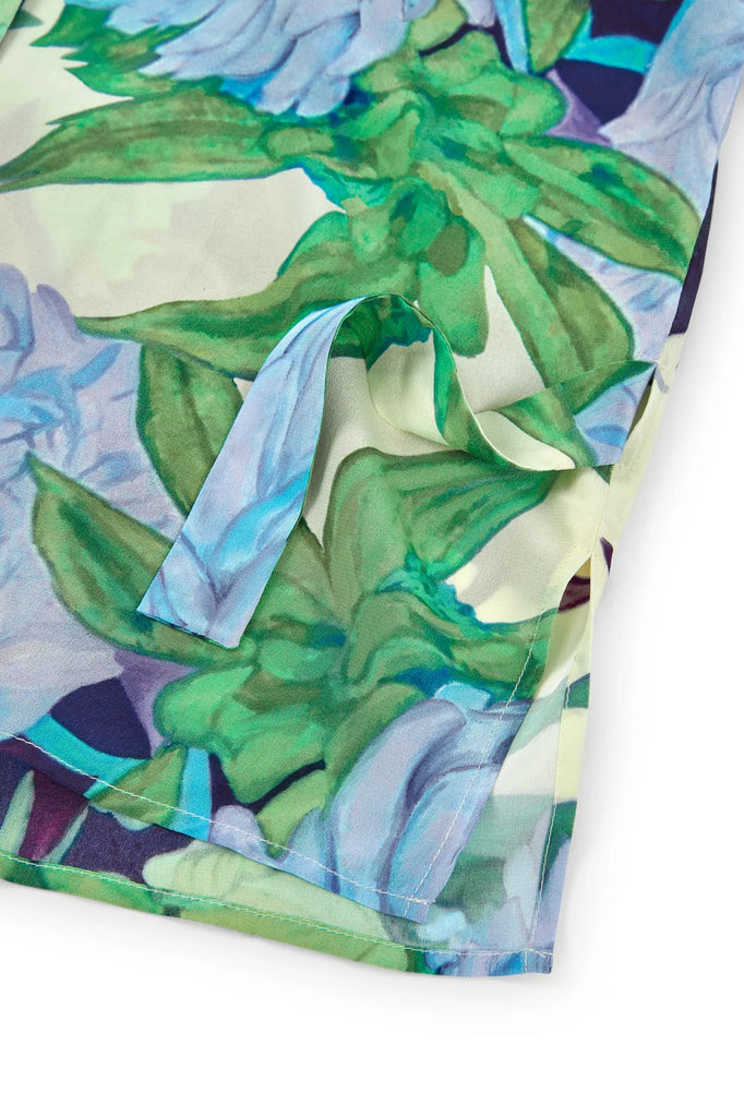 PSOPHIA AQUA PATTERN SQUARE CUT TOP