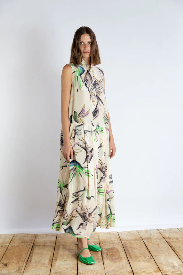 PSOPHIA WATERCOLOUR WINGS DRESS