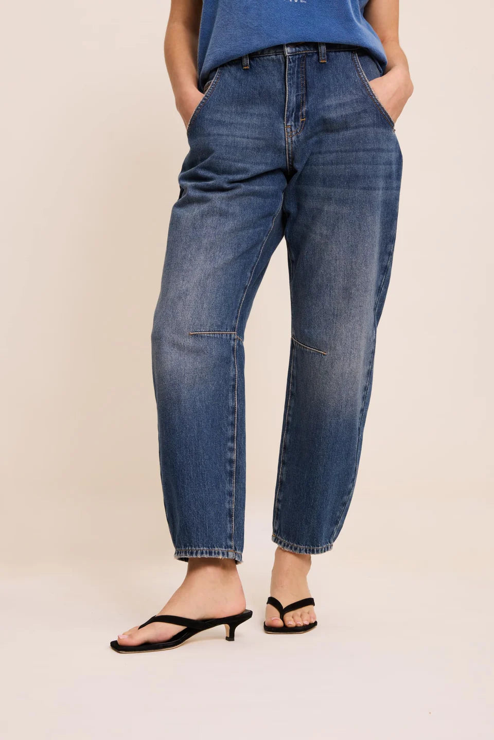 FIVE DENIM BILLIE BALLOON JEAN - White Bicycle