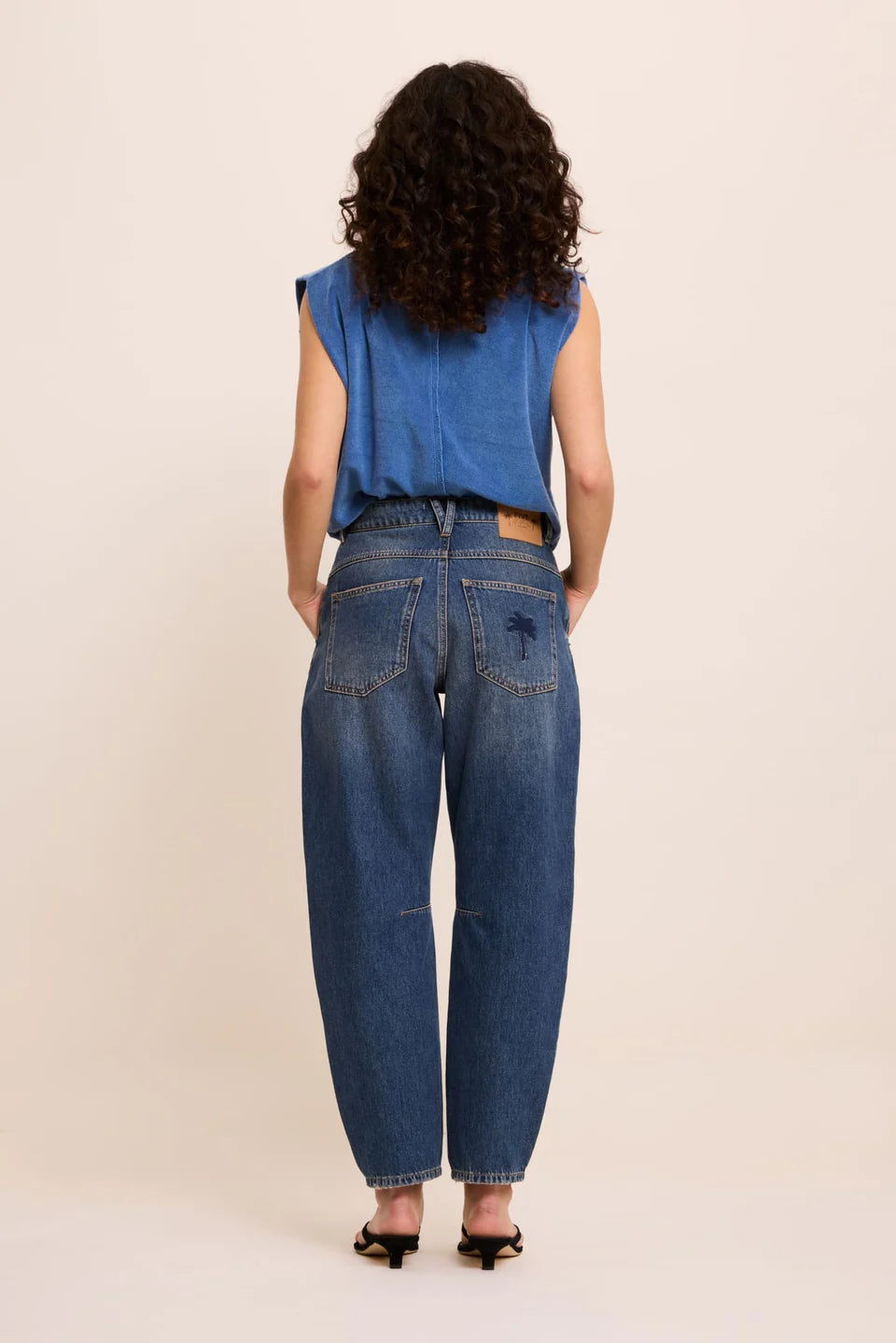 FIVE DENIM BILLIE BALLOON JEAN - White Bicycle