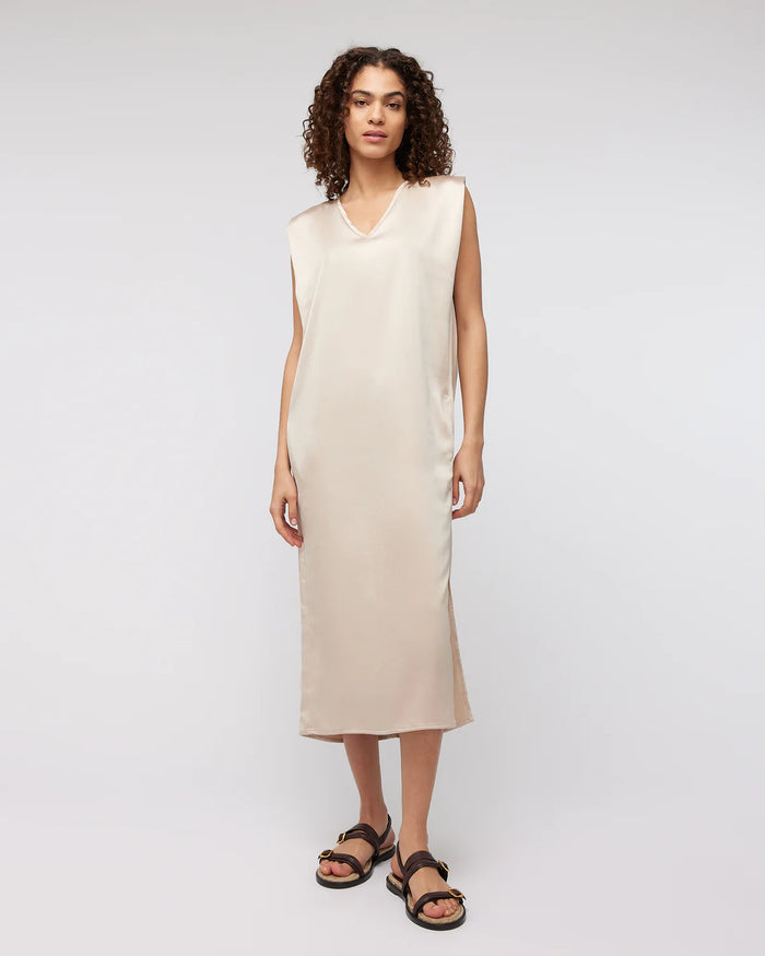 KNIT-TED SATIN TALISSA DRESS