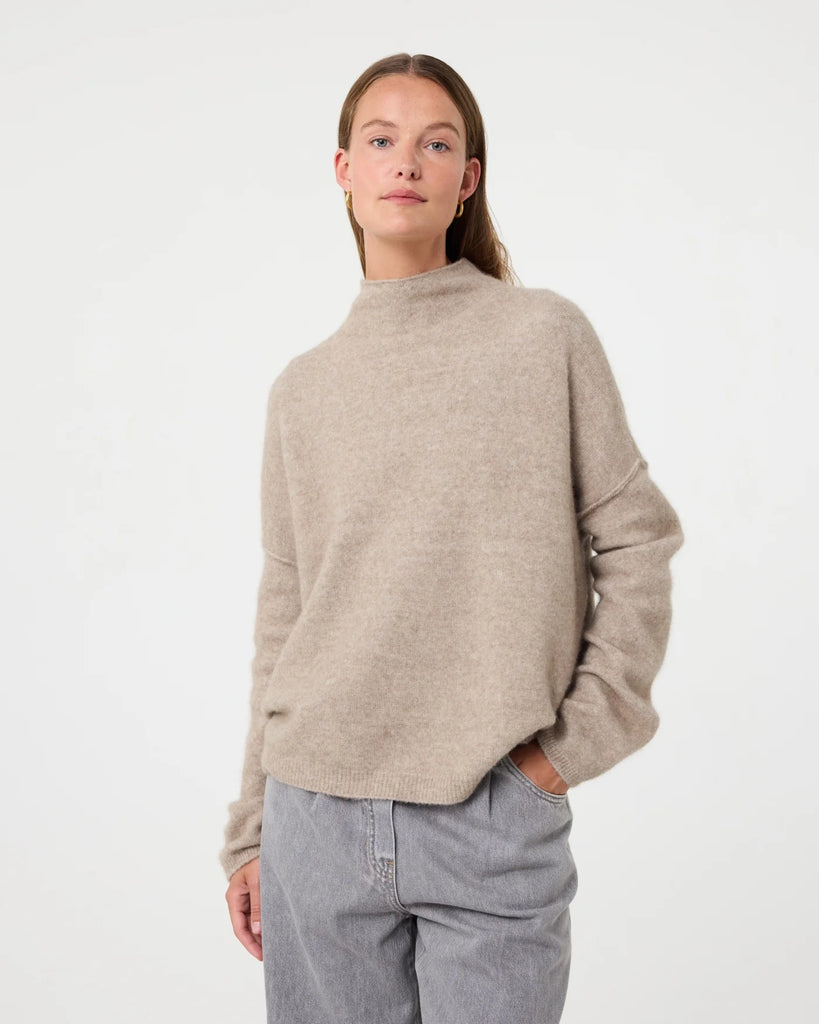 KNIT-TED SAND KIM SWEATER