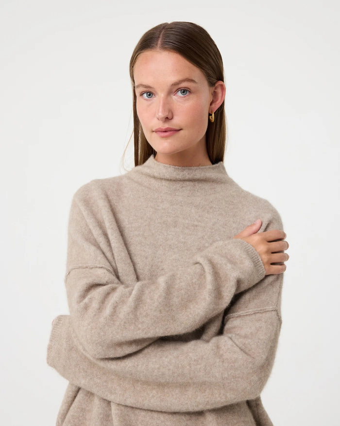 KNIT-TED SAND KIM SWEATER