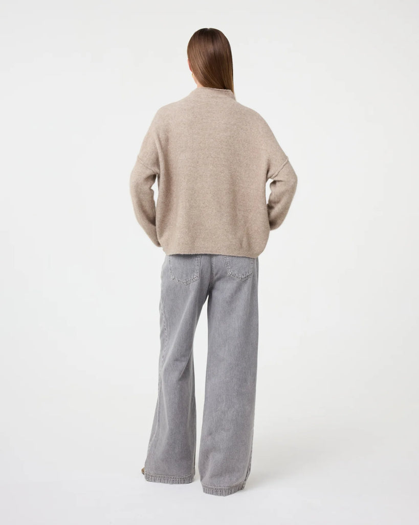 KNIT-TED SAND KIM SWEATER