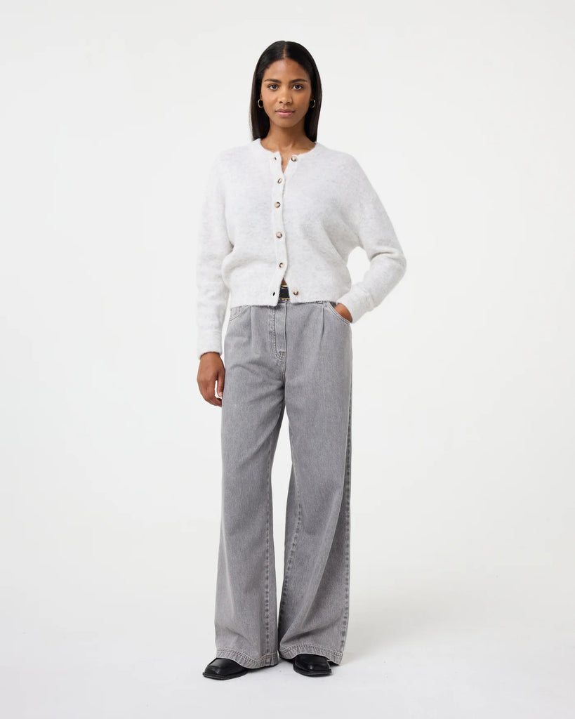 KNIT-TED SOFT GREY BRITNEY CARDIGAN