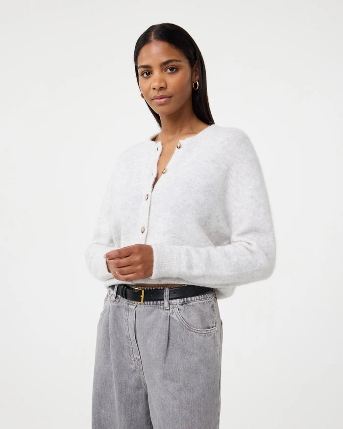KNIT-TED SOFT GREY BRITNEY CARDIGAN