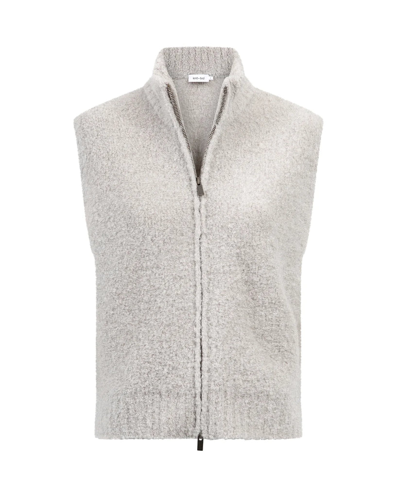 KNIT-TED ZIP FRONT INDY CARDIGAN