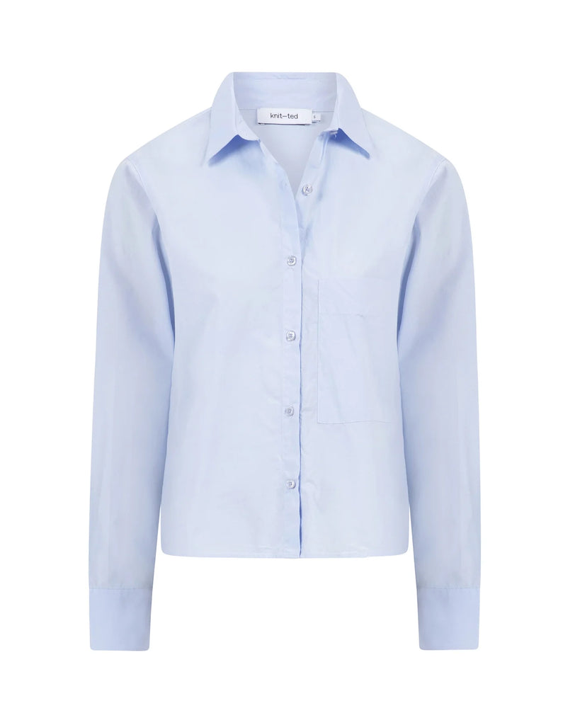 KNIT-TED LIEVE BLUE SHIRT