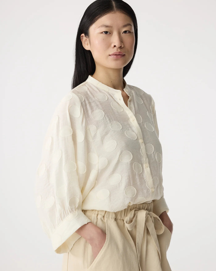 KNIT-TED XENA SPOT BLOUSE