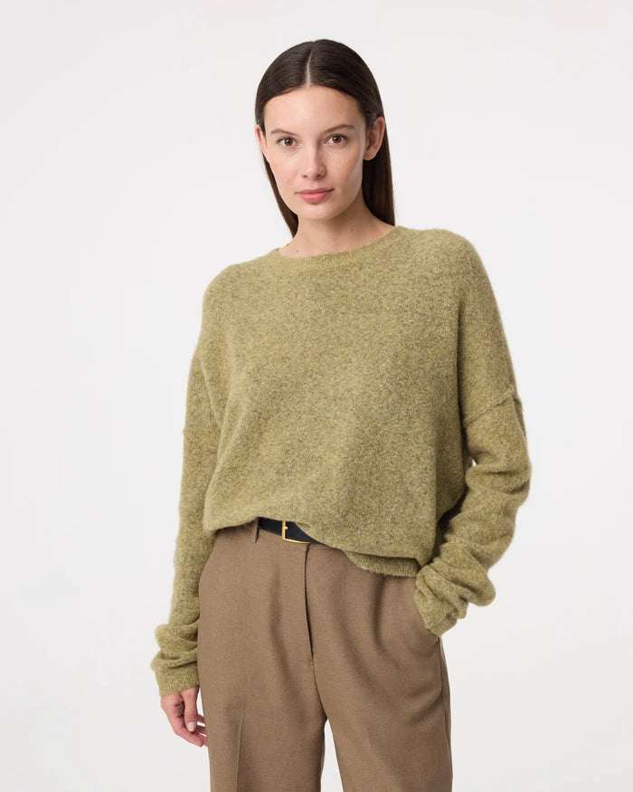 KNIT-TED MOSS GREEN NINETTE SWEATER