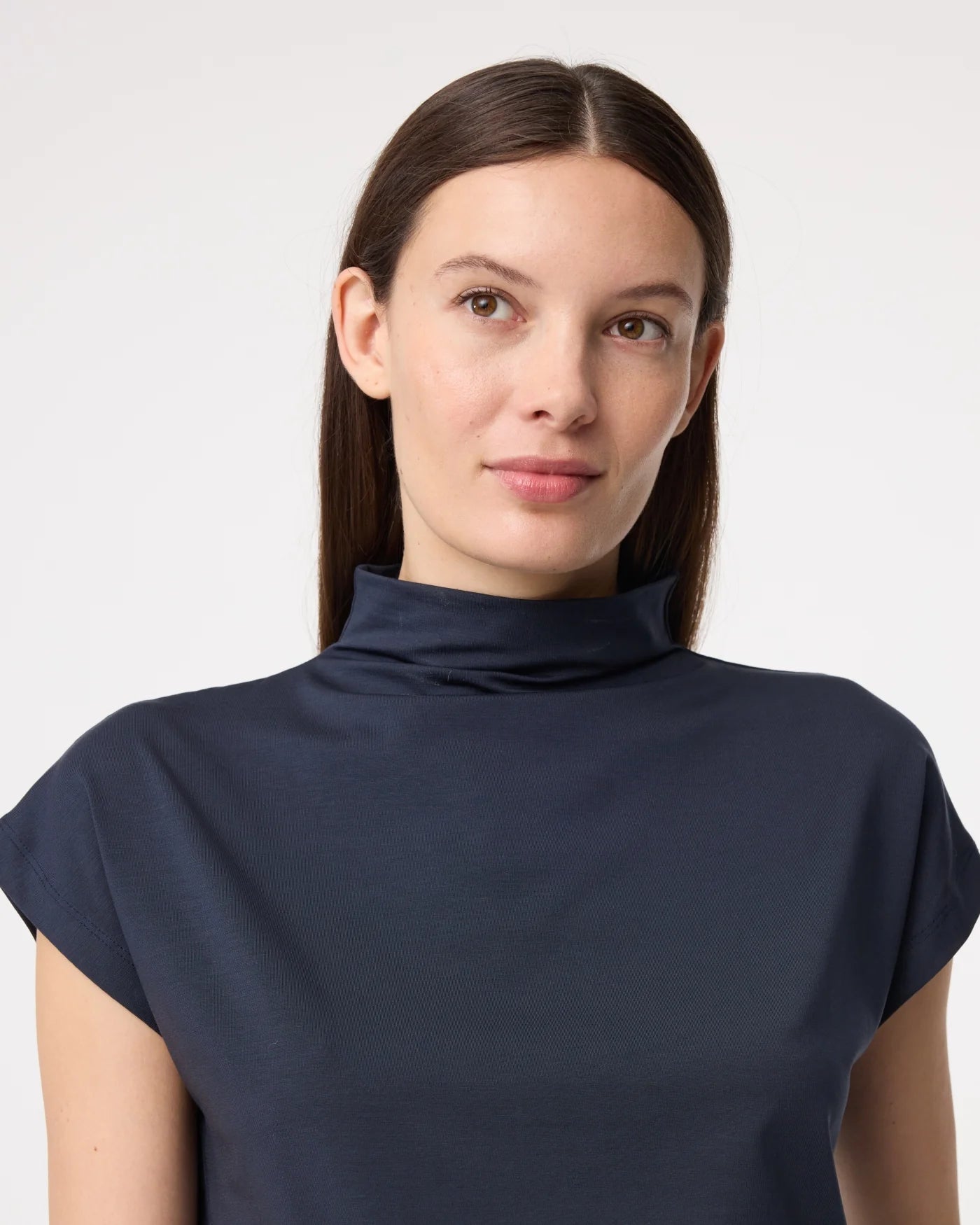 KNIT-TED NAVY MIRRE TOP