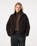KNIT-TED CHOCOLATE REVERSIBLE TEDDY JIL JACKET