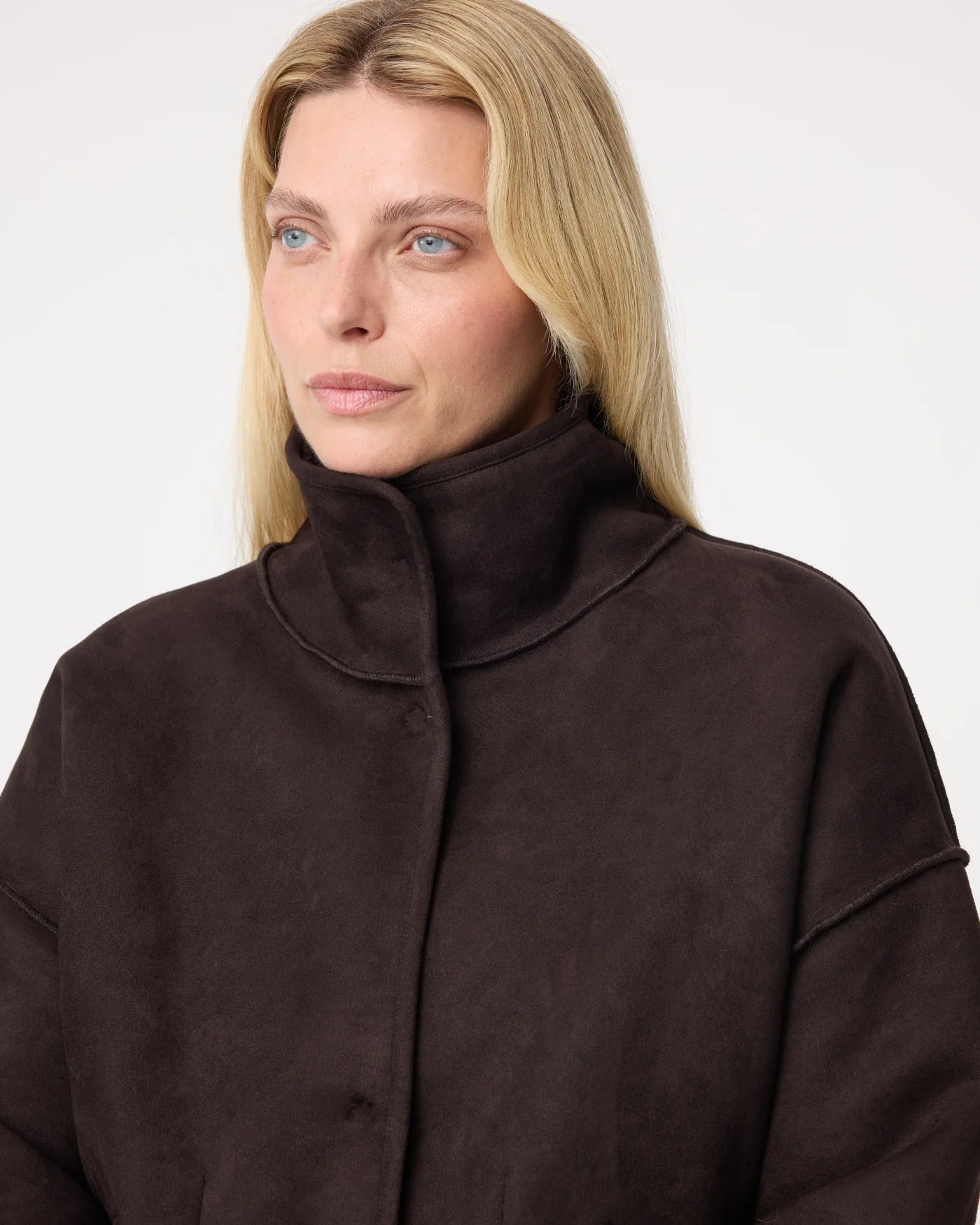 KNIT-TED CHOCOLATE REVERSIBLE TEDDY JIL JACKET