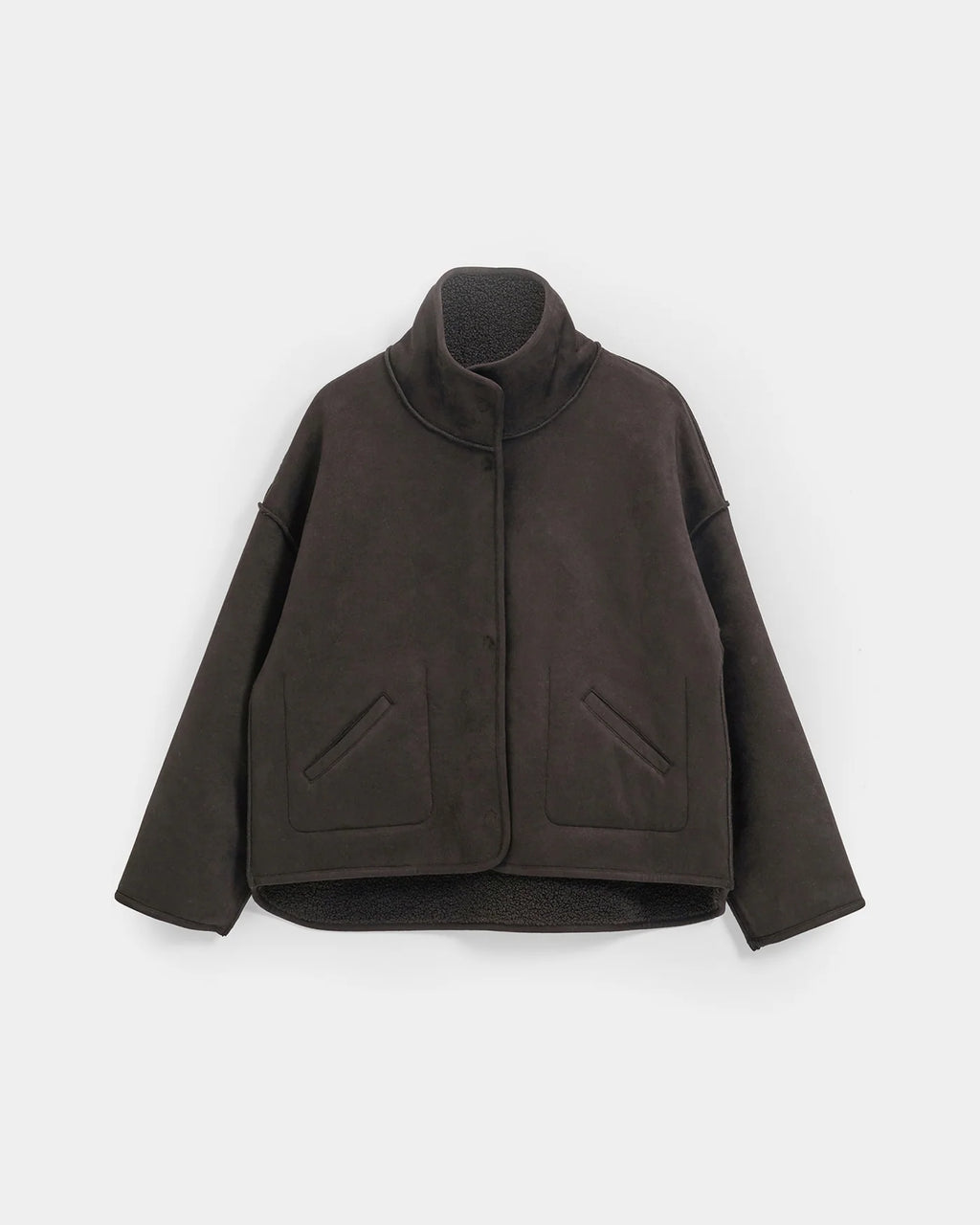 KNIT-TED CHOCOLATE JILL REVERSIBLE JACKET
