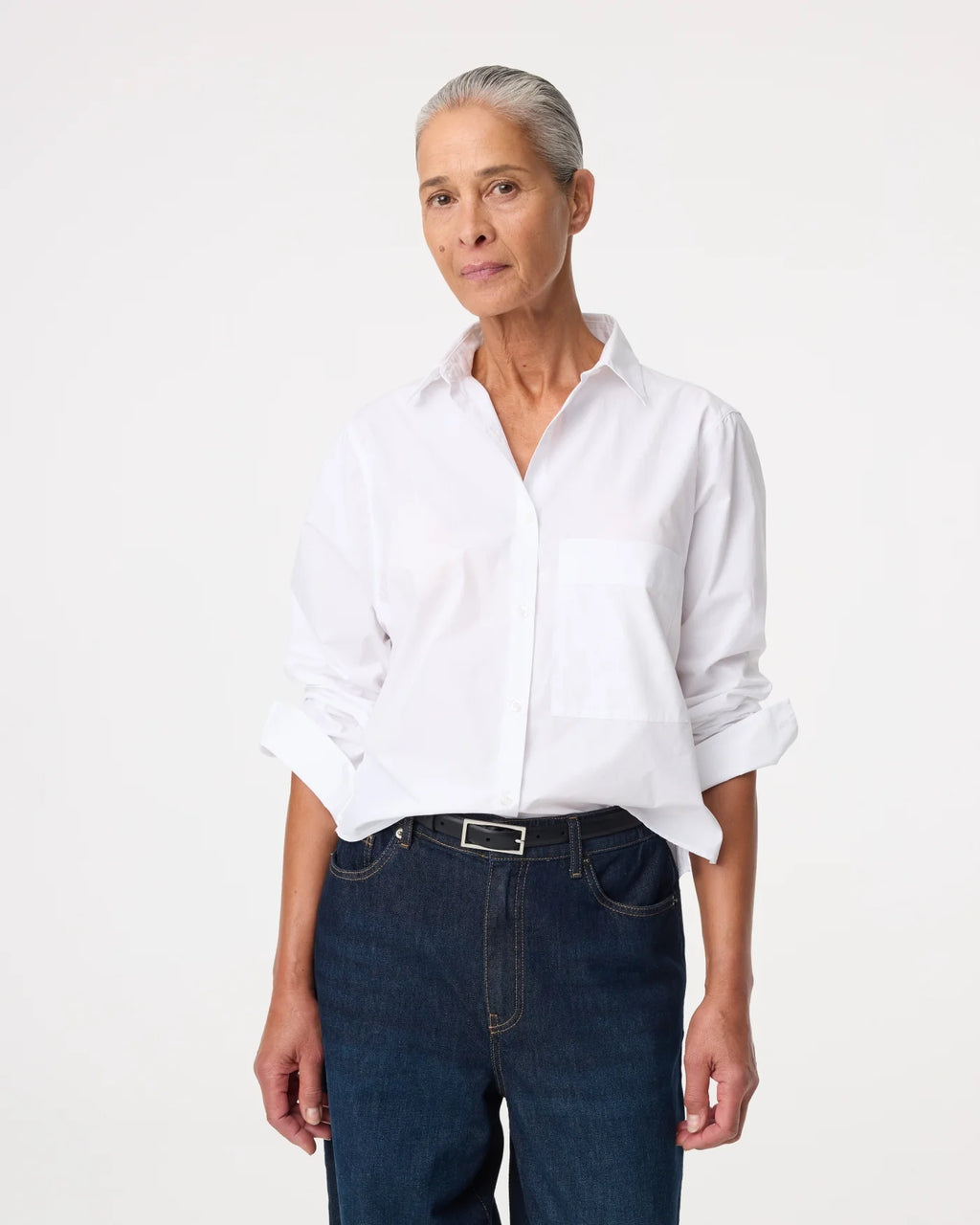 KNIT-TED WHITE LIEVE SHIRT