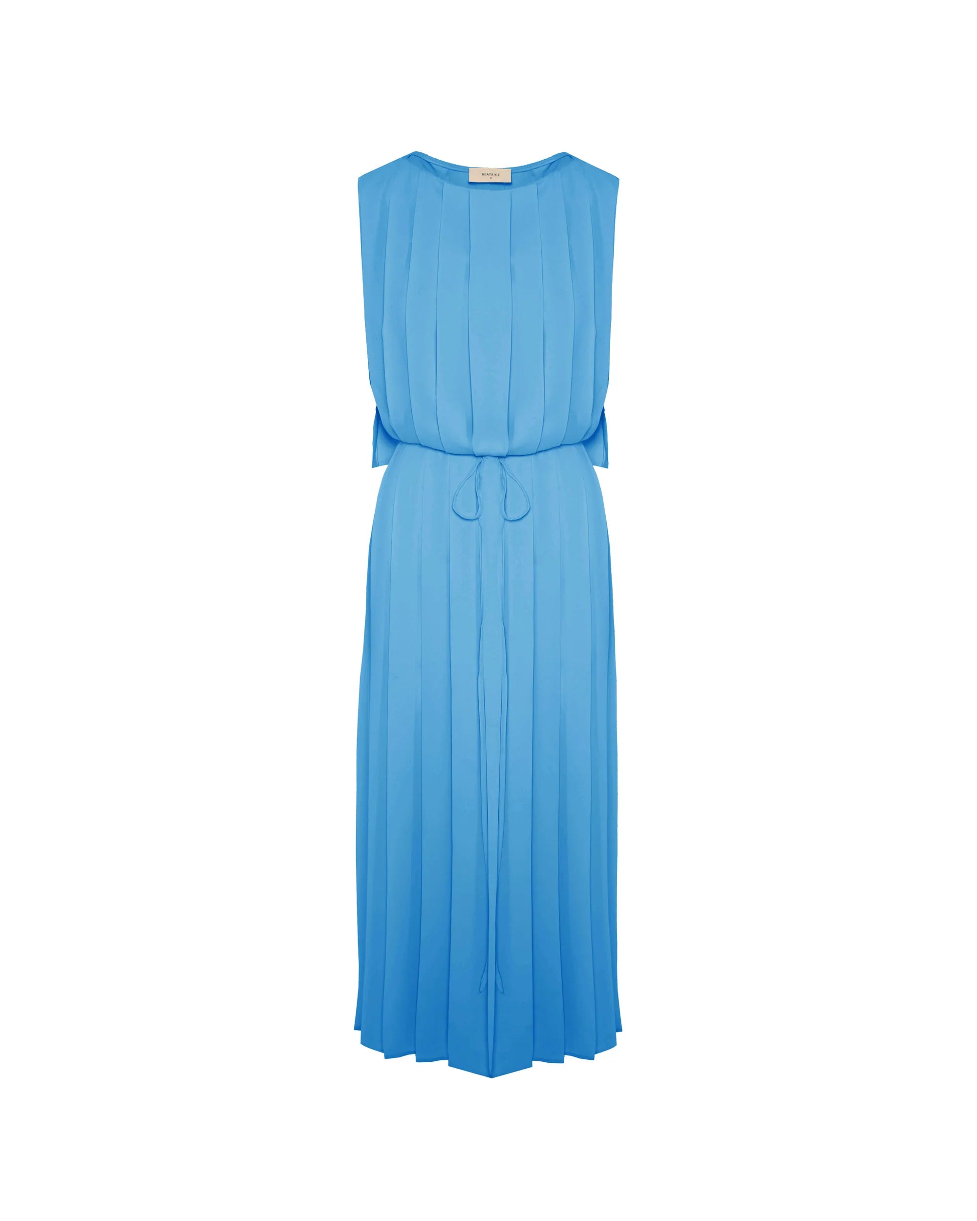 BEATRICE B BLUE PLEAT DRESS - White Bicycle