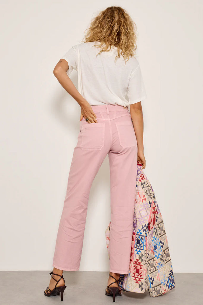 FIVE KHAKI LOURDES DENIM TROUSERS