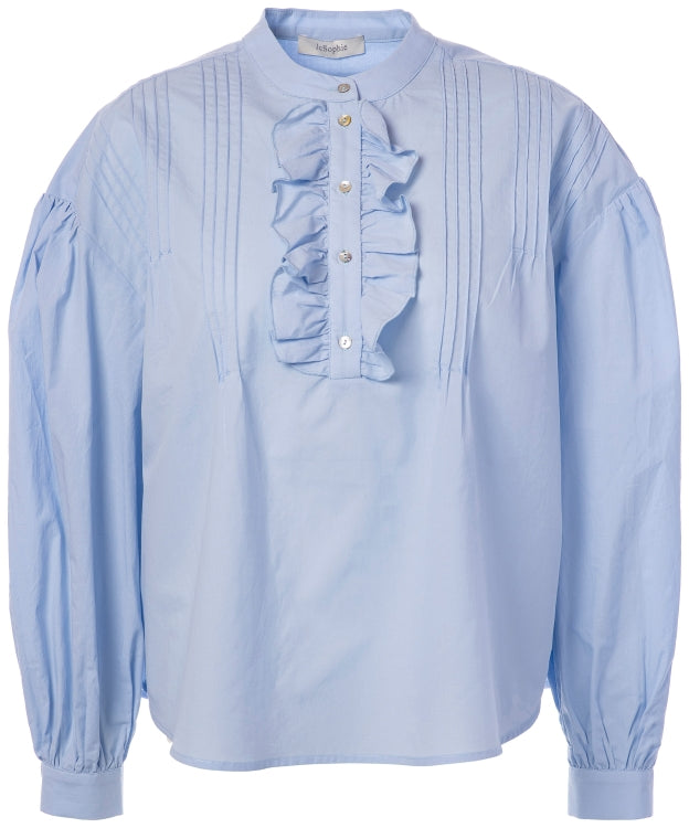 JC SOPHIE BLUE PEYTON BLOUSE