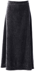 JC SOPHIE BROWN PIROUETTE A-LINE VELVET SKIRT