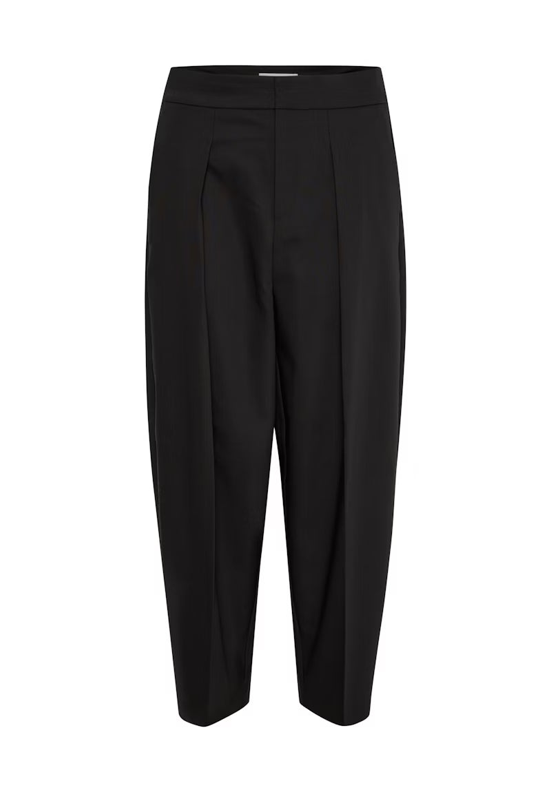 INWEAR PS BLACK ZELLA BARREL TROUSER - White Bicycle