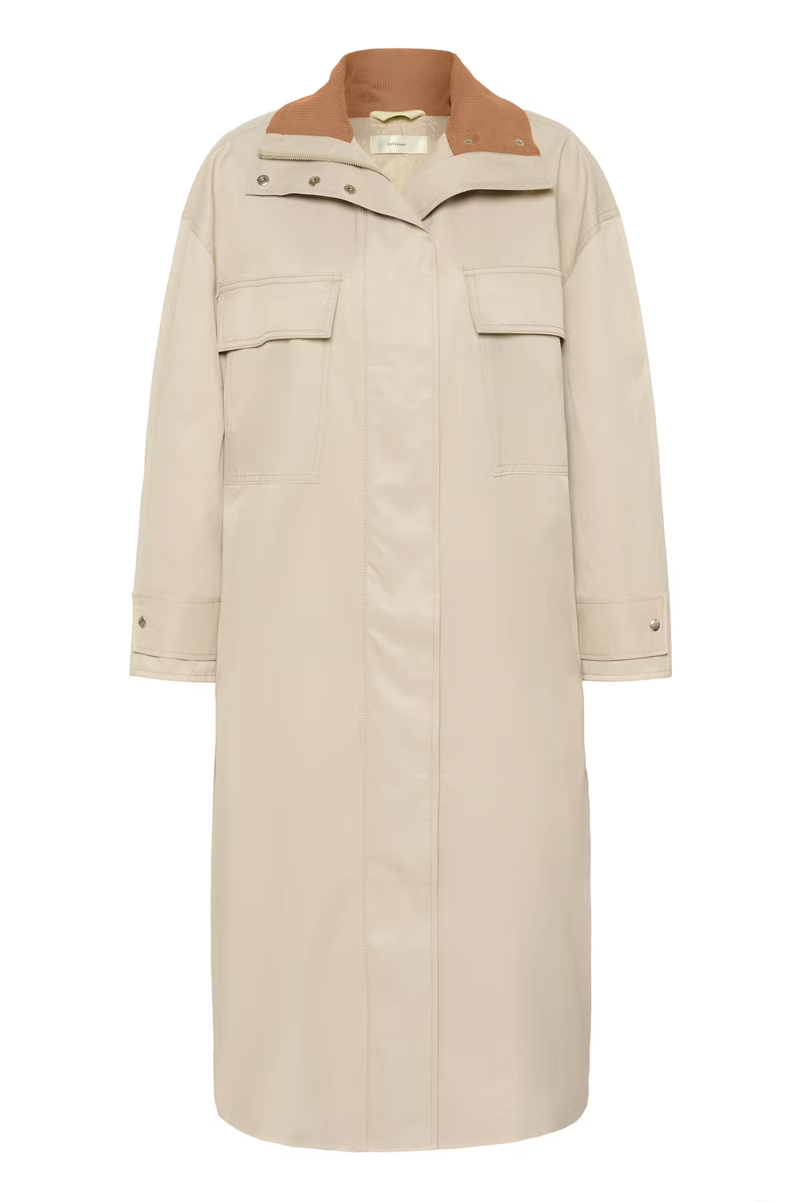 INWEAR STONE LONG UTILITY COAT - White Bicycle
