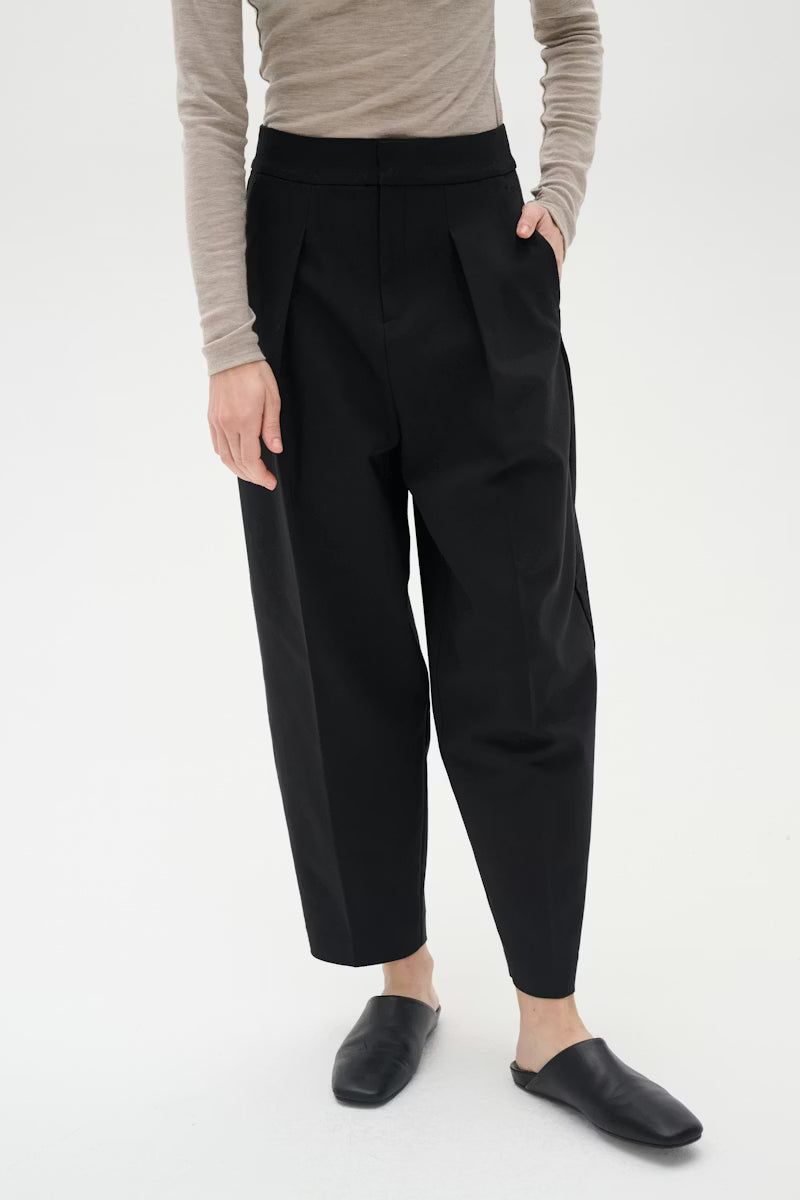 INWEAR PS BLACK ZELLA BARREL TROUSER - White Bicycle