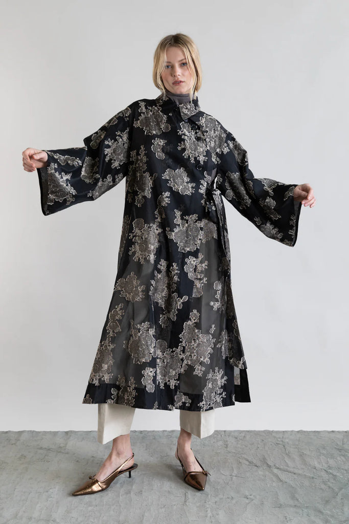 PSOPHIA KIMONO IN SILVER BLOOM
