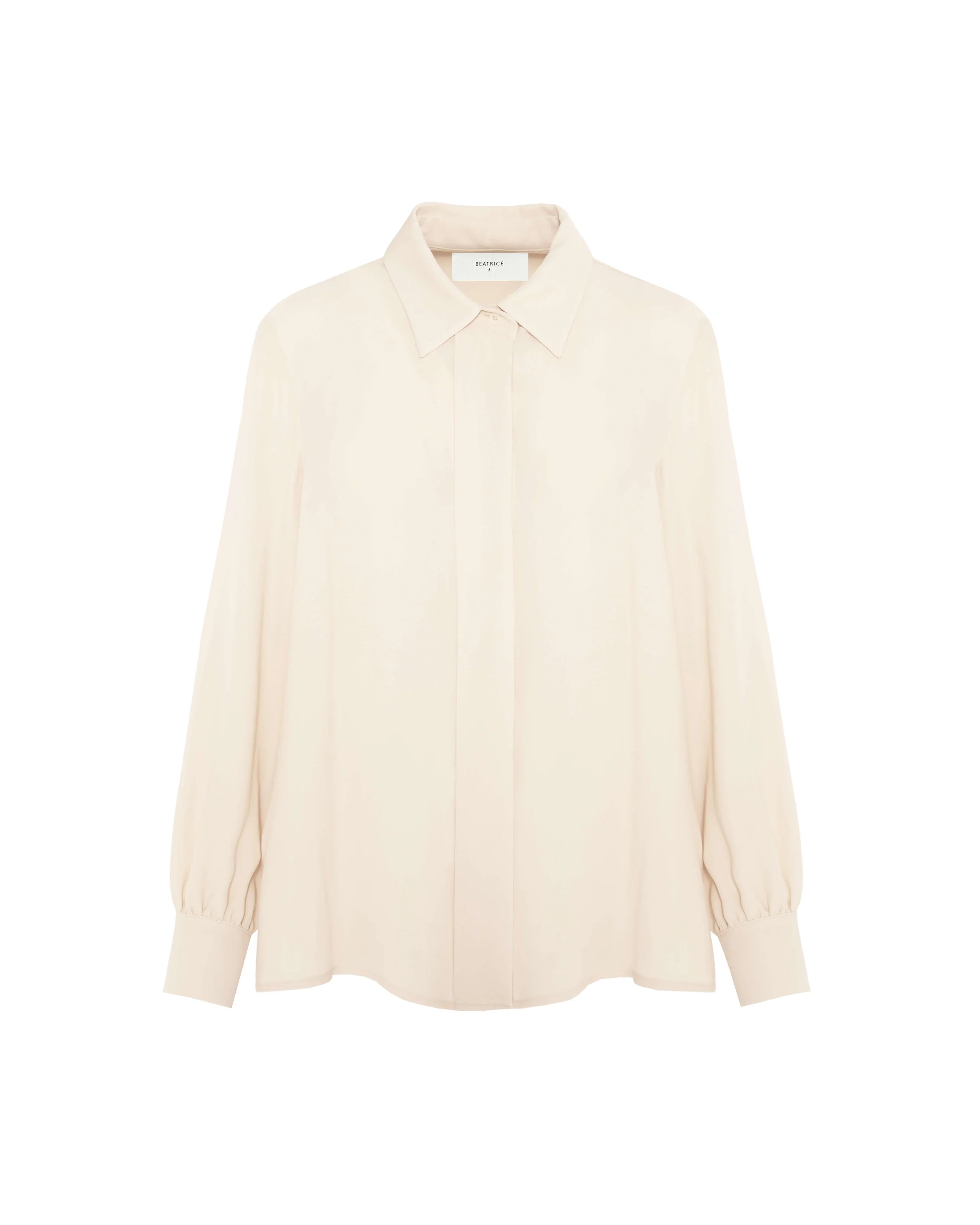 BEATRICE B CREAM GEORGETTE SHIRT - White Bicycle