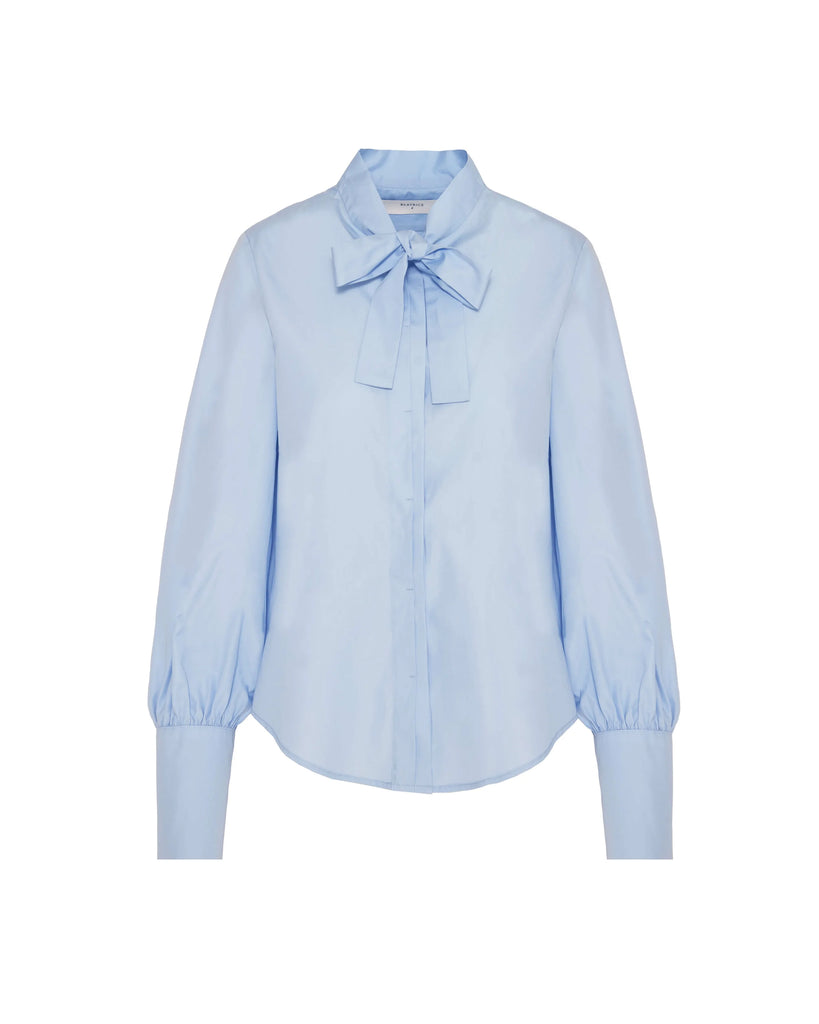 BEATRICE B BLUE POPLIN SHIRT