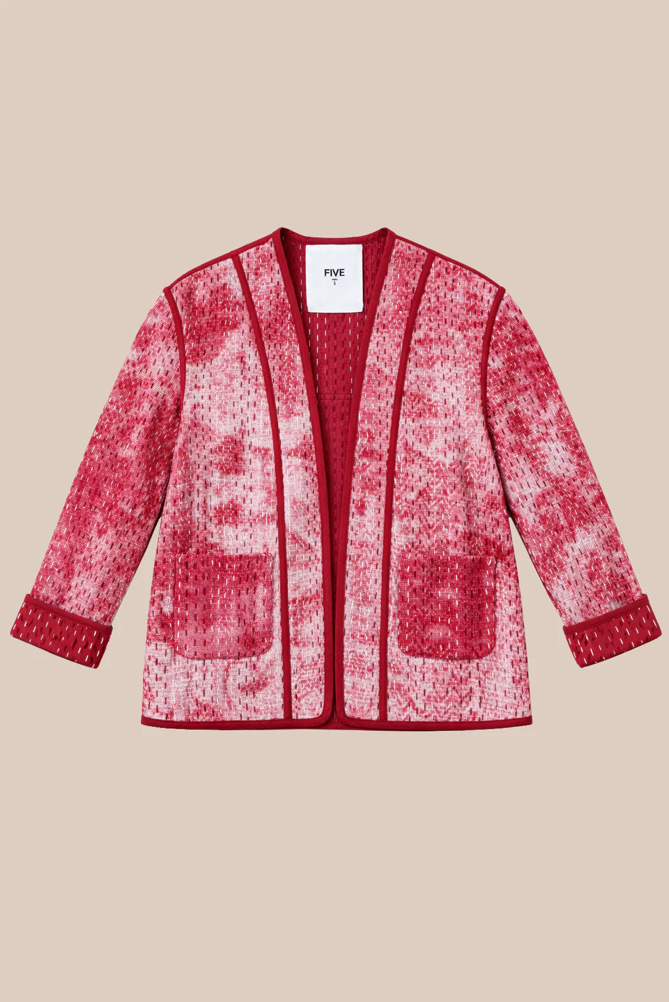 FIVE RED SHORT JACKET - White Bicycle